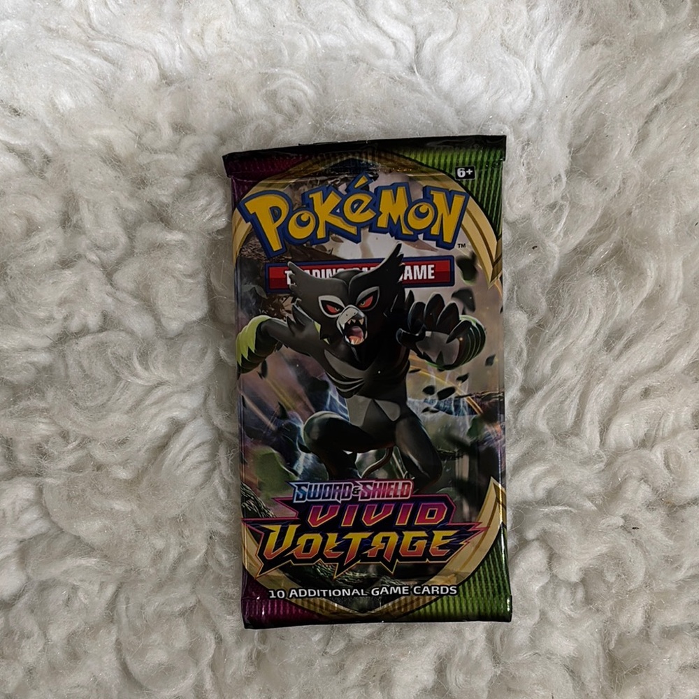 Pokemon Vivid Voltage Booster Pack with Black and Green Design